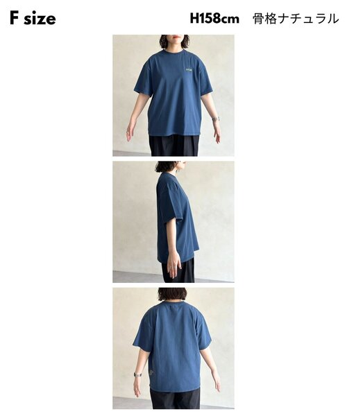 CPCM（シーピーシーエム）の「CPCM1ポイント刺繍T（Tシャツ/カットソー・レディース・ホワイト/ブラック/ネイビー/オレンジ・FREE）」の20枚目の写真