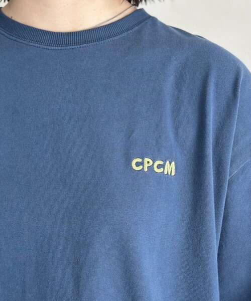 CPCM（シーピーシーエム）の「CPCM1ポイント刺繍T（Tシャツ/カットソー・レディース・ホワイト/ブラック/ネイビー/オレンジ・FREE）」の6枚目の写真