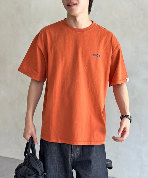 CPCM（シーピーシーエム）の「CPCM1ポイント刺繍T（Tシャツ/カットソー・レディース・ホワイト/ブラック/ネイビー/オレンジ・FREE）」の8枚目の写真