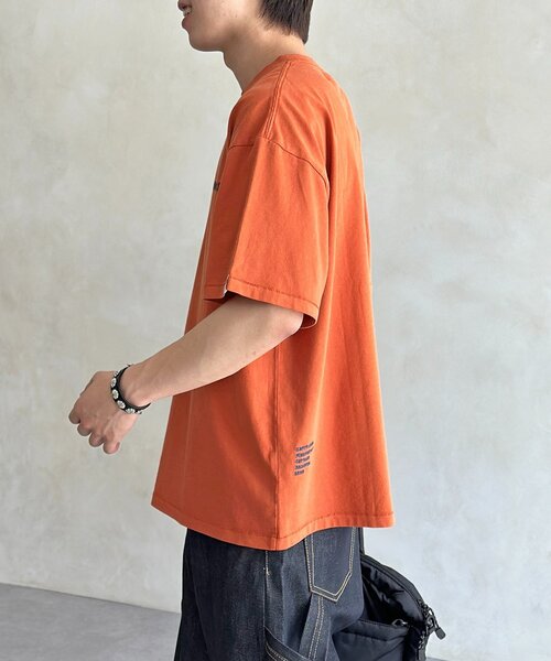 CPCM（シーピーシーエム）の「CPCM1ポイント刺繍T（Tシャツ/カットソー・レディース・ホワイト/ブラック/ネイビー/オレンジ・FREE）」の9枚目の写真
