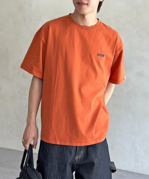 CPCM（シーピーシーエム）の「CPCM1ポイント刺繍T（Tシャツ/カットソー・レディース・ホワイト/ブラック/ネイビー/オレンジ・FREE）」の13枚目の写真