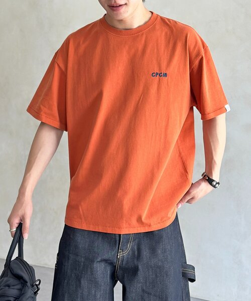 CPCM（シーピーシーエム）の「CPCM1ポイント刺繍T（Tシャツ/カットソー・レディース・ホワイト/ブラック/ネイビー/オレンジ・FREE）」の14枚目の写真