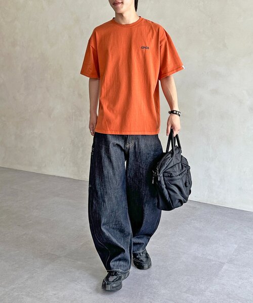 CPCM（シーピーシーエム）の「CPCM1ポイント刺繍T（Tシャツ/カットソー・レディース・ホワイト/ブラック/ネイビー/オレンジ・FREE）」の15枚目の写真