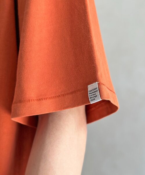 CPCM（シーピーシーエム）の「CPCM1ポイント刺繍T（Tシャツ/カットソー・レディース・ホワイト/ブラック/ネイビー/オレンジ・FREE）」の17枚目の写真