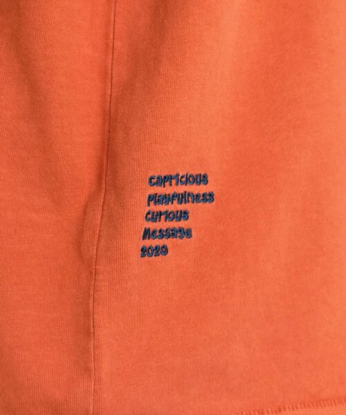 CPCM（シーピーシーエム）の「CPCM1ポイント刺繍T（Tシャツ/カットソー・レディース・ホワイト/ブラック/ネイビー/オレンジ・FREE）」の18枚目の写真