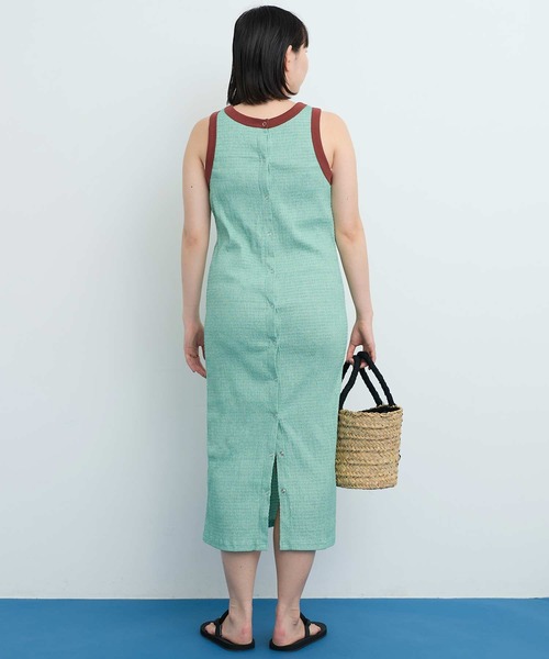 I am I in fact...（アイアムアイインファクト）の「●HOSO pitch Border OP（ワンピース・レディース・レッド/ブルー/グリーン・FREE）」の10枚目の写真