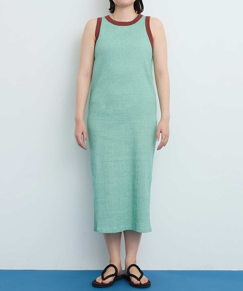 I am I in fact...（アイアムアイインファクト）の「●HOSO pitch Border OP（ワンピース・レディース・レッド/ブルー/グリーン・FREE）」の13枚目の写真