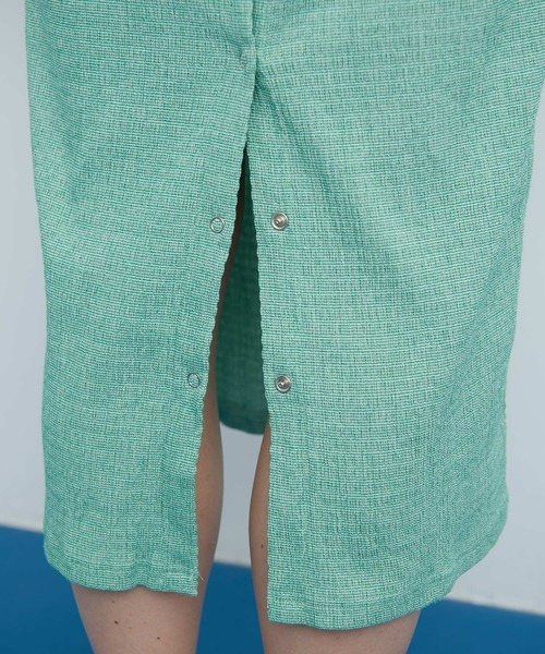 I am I in fact...（アイアムアイインファクト）の「●HOSO pitch Border OP（ワンピース・レディース・レッド/ブルー/グリーン・FREE）」の19枚目の写真