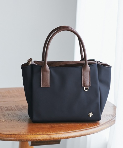 ROPE' PICNIC(ロペピクニック)の「【撥水加工・2WAY】ナイロンコンビミドルトートバッグ(トートバッグ・レディース・ベージュ/ブルー系その他/チャコールグレー・FREE)」の20枚目の写真