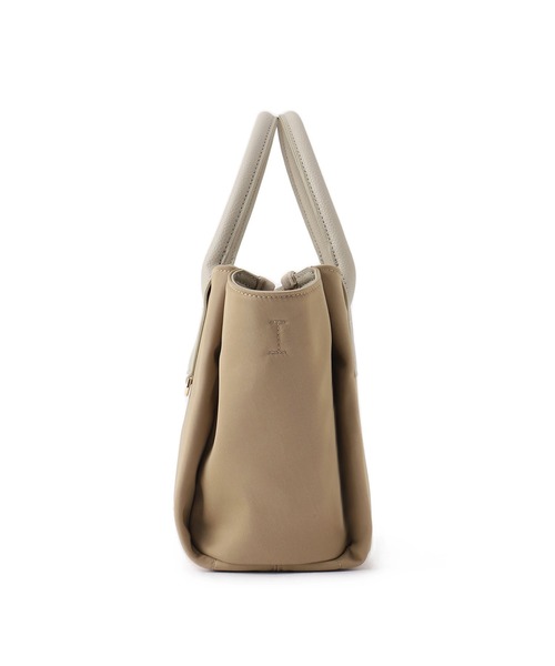 ROPE' PICNIC(ロペピクニック)の「【撥水加工・2WAY】ナイロンコンビミドルトートバッグ(トートバッグ・レディース・ベージュ/ブルー系その他/チャコールグレー・FREE)」の6枚目の写真