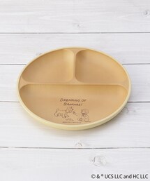one'sterrace（ワンズテラス）の「【先行販売(イエローのみ)】おさるのジョージ 抗菌塗ラウンドランチプレート（食器）」