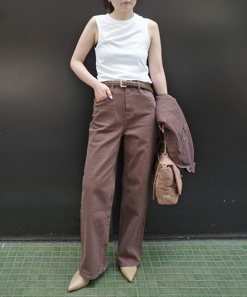 SLOBE IENA（スローブイエナ）の「SLOBE スクエアバックルベルト（ベルト・レディース・ブラック/ブラウン・FREE）」の7枚目の写真