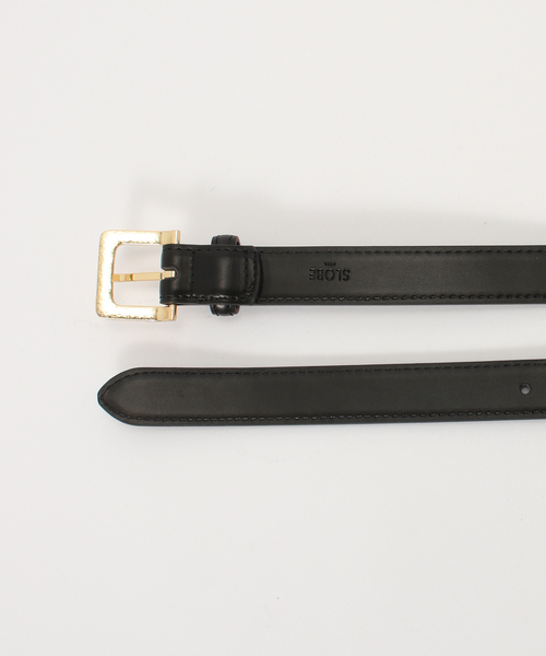 SLOBE IENA（スローブイエナ）の「SLOBE スクエアバックルベルト（ベルト・レディース・ブラック/ブラウン・FREE）」の12枚目の写真