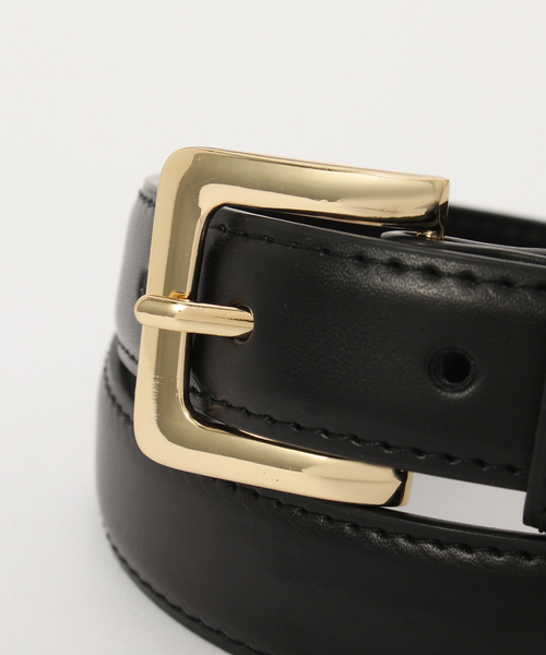 SLOBE IENA（スローブイエナ）の「SLOBE スクエアバックルベルト（ベルト・レディース・ブラック/ブラウン・FREE）」の14枚目の写真