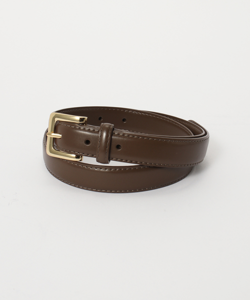 SLOBE IENA（スローブイエナ）の「SLOBE スクエアバックルベルト（ベルト・レディース・ブラック/ブラウン・FREE）」の3枚目の写真