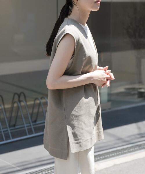 FORK&SPOON（フォークアンドスプーン）の「FORK&SPOON　ジャガードUネックベスト（ベスト・レディース・カーキ/ブラック/アイボリー・1）」の14枚目の写真