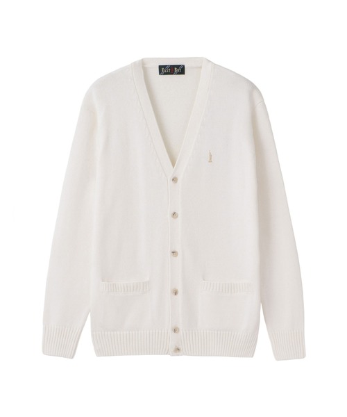 カーディガン 綿×裏暖プレーティング 7G バニラ女神 女子 制服 学生服