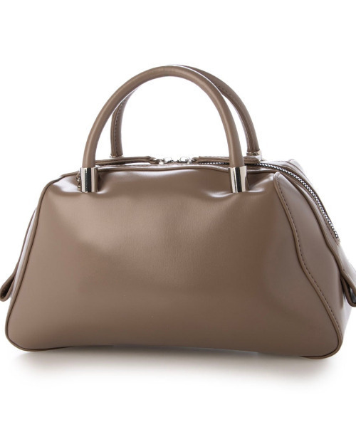 cache cache(カシュ カシュ)の「カシュカシュ cachecache / マット素材2wayボストン(ハンドバッグ・レディース・ベージュ系その他/イエロー/ブラック・FREE)」の2枚目の写真