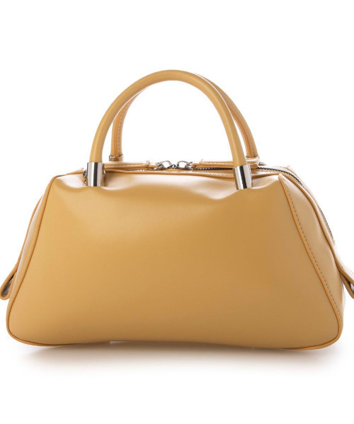 cache cache(カシュ カシュ)の「カシュカシュ cachecache / マット素材2wayボストン(ハンドバッグ・レディース・ベージュ系その他/イエロー/ブラック・FREE)」の6枚目の写真