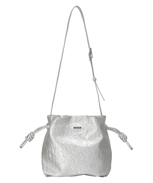 ZUCCa / EMBOSSバッグ / ショルダーバッグシルバー