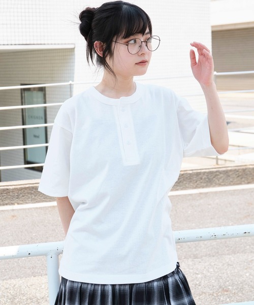 WEGO(ウィゴー)の「WEGO/リラックスフィットヘンリーネックT(Tシャツ/カットソー・メンズ・ブラック/ホワイト/その他1・LARGE/MEDIUM)」の5枚目の写真