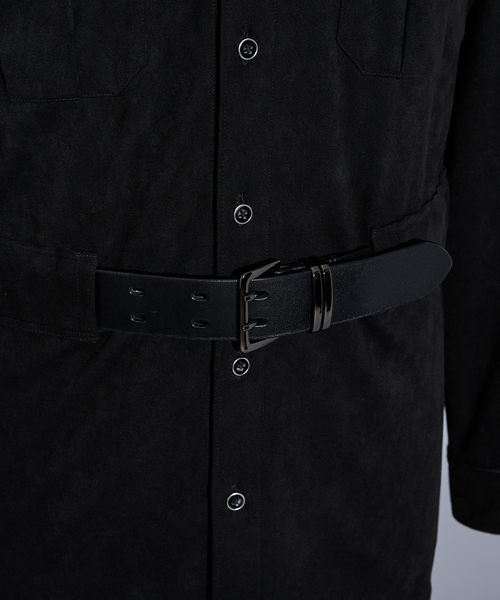5351 POUR LES HOMMES(ゴーサンゴーイチプールオム)の「【Director's Line】LEATHERTEX社 ミリタリー 長袖シャツ(シャツ/ブラウス・メンズ・ブラック・50/48/46/44)」の8枚目の写真