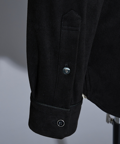 5351 POUR LES HOMMES(ゴーサンゴーイチプールオム)の「【Director's Line】LEATHERTEX社 ミリタリー 長袖シャツ(シャツ/ブラウス・メンズ・ブラック・50/48/46/44)」の9枚目の写真