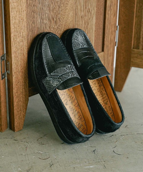 MANEBU】パッチワークローファー（ローファー）｜MANEBU（マネブ