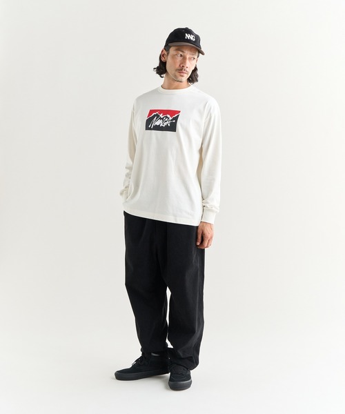 NANGA(ナンガ)の「NANGA×RYUJI KAMIYAMA L/S TEE(Tシャツ/カットソー・メンズ・グリーン/ホワイト/ブラック・L/M/S/XL)」の8枚目の写真