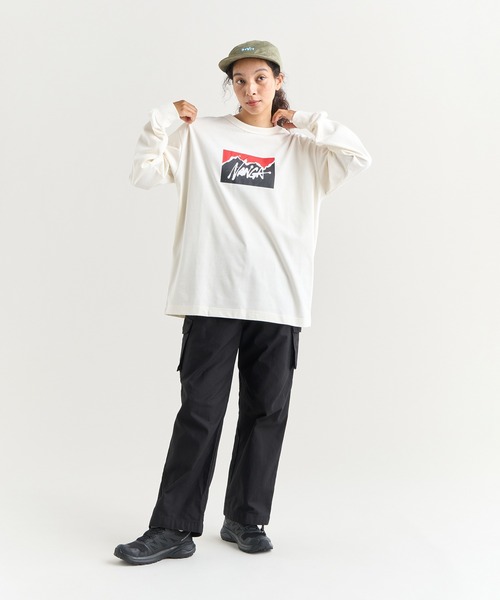 NANGA(ナンガ)の「NANGA×RYUJI KAMIYAMA L/S TEE(Tシャツ/カットソー・メンズ・グリーン/ホワイト/ブラック・L/M/S/XL)」の5枚目の写真
