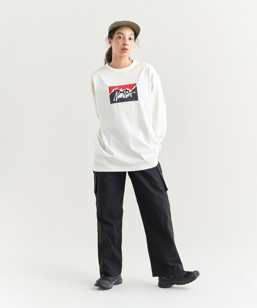 NANGA(ナンガ)の「NANGA×RYUJI KAMIYAMA L/S TEE(Tシャツ/カットソー・メンズ・グリーン/ホワイト/ブラック・L/M/S/XL)」の6枚目の写真