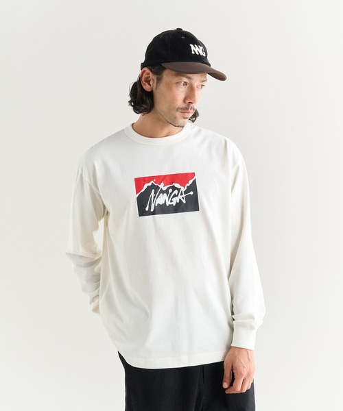NANGA(ナンガ)の「NANGA×RYUJI KAMIYAMA L/S TEE(Tシャツ/カットソー・メンズ・グリーン/ホワイト/ブラック・L/M/S/XL)」の7枚目の写真