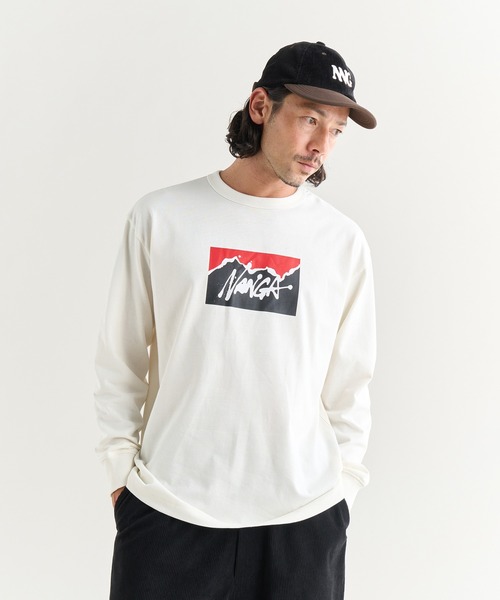 NANGA(ナンガ)の「NANGA×RYUJI KAMIYAMA L/S TEE(Tシャツ/カットソー・メンズ・グリーン/ホワイト/ブラック・L/M/S/XL)」の12枚目の写真