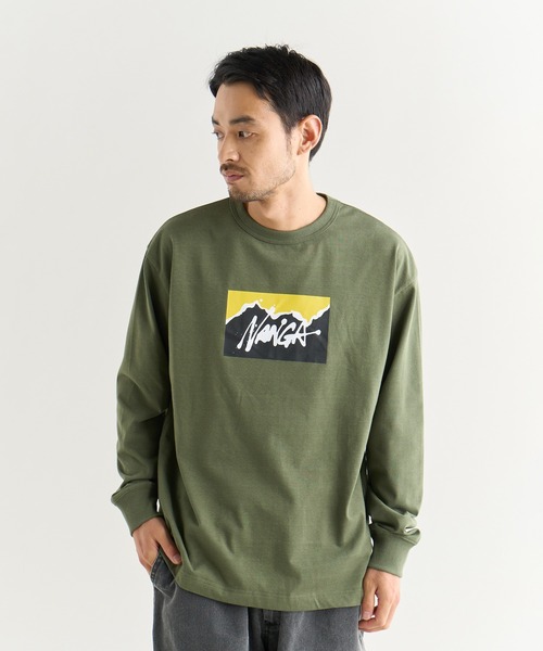 NANGA(ナンガ)の「NANGA×RYUJI KAMIYAMA L/S TEE(Tシャツ/カットソー・メンズ・グリーン/ホワイト/ブラック・L/M/S/XL)」の18枚目の写真