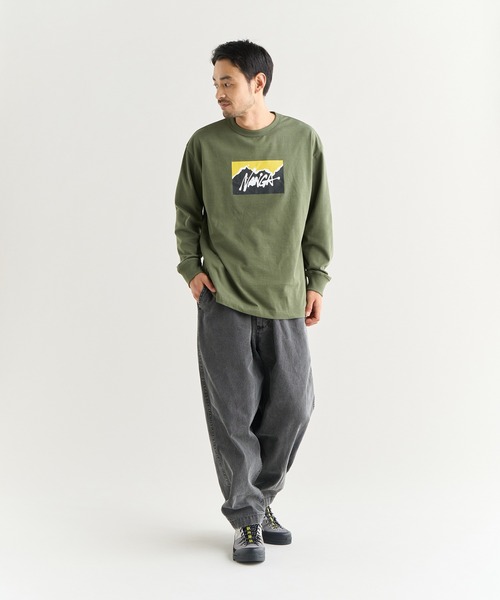 NANGA(ナンガ)の「NANGA×RYUJI KAMIYAMA L/S TEE(Tシャツ/カットソー・メンズ・グリーン/ホワイト/ブラック・L/M/S/XL)」の17枚目の写真