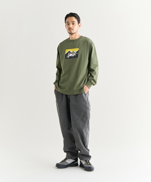 NANGA(ナンガ)の「NANGA×RYUJI KAMIYAMA L/S TEE(Tシャツ/カットソー・メンズ・グリーン/ホワイト/ブラック・L/M/S/XL)」の15枚目の写真