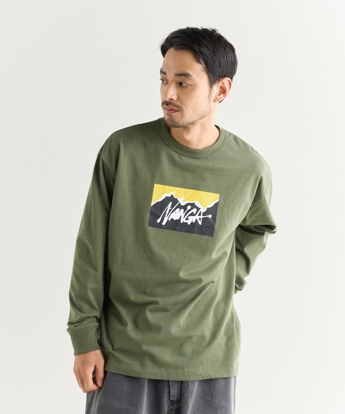 NANGA(ナンガ)の「NANGA×RYUJI KAMIYAMA L/S TEE(Tシャツ/カットソー・メンズ・グリーン/ホワイト/ブラック・L/M/S/XL)」の14枚目の写真