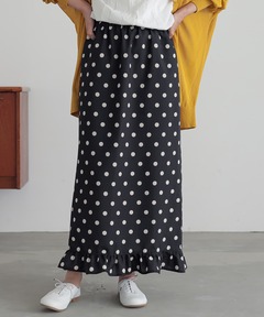 THE SHINZONE SIMON DOTS JACQUARD SKIRT 25SMSSK01（スカート）｜THE
