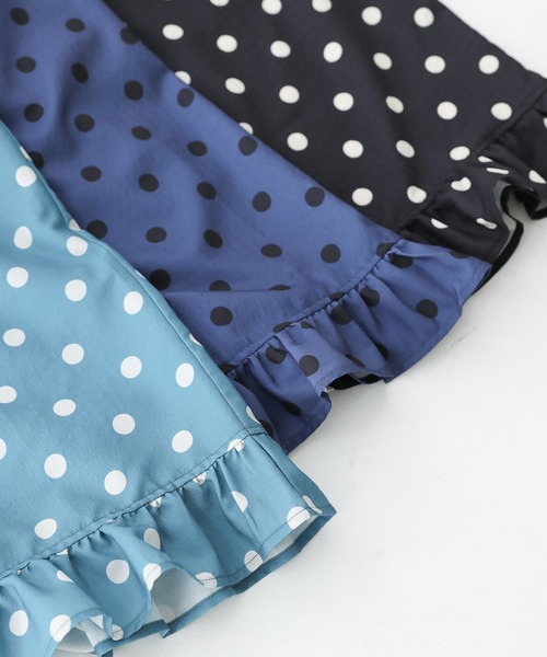 n'OrLABEL（ノアールレーベル）の「『ミニフリルドットナロースカート』（スカート・レディース・ブラック/ネイビー/グリーン・1/2）」の21枚目の写真