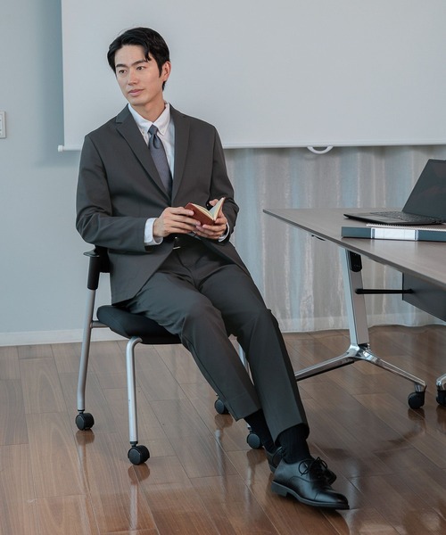 GLOBAL WORK（グローバルワーク）の「アーバンジャケット/ストレッチ/523847（テーラードジャケット・メンズ・ネイビー/オリーブ/ブラック/チャコールグレー・XL/L/M/S）」の22枚目の写真