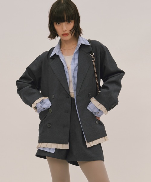 frill layered design jacket / フリルレイヤードデザイン