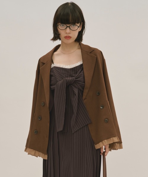 frill layered design jacket / フリルレイヤードデザイン