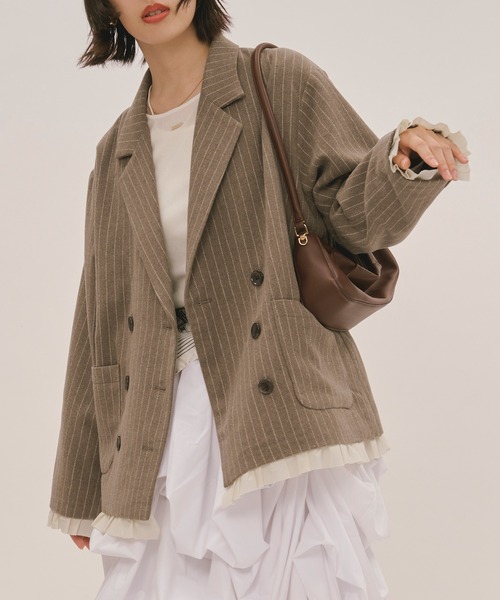 frill layered design jacket / フリルレイヤードデザイン