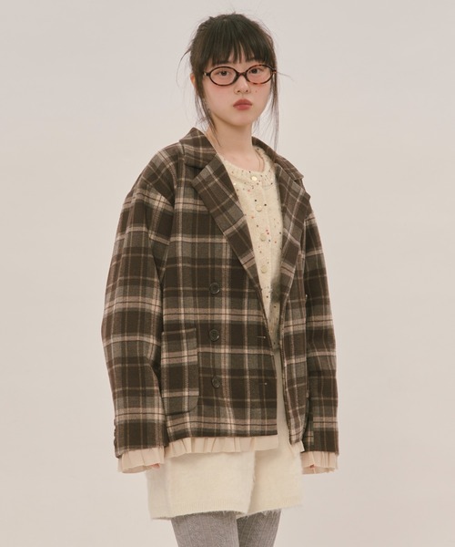 セール】frill layered design jacket / フリルレイヤードデザイン