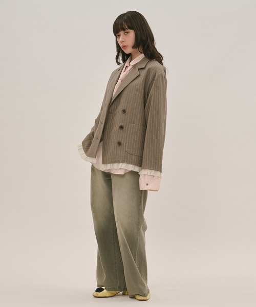 frill layered design jacket / フリルレイヤードデザイン