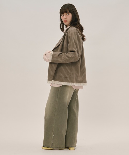 loin nuit フリルレイヤードデザインジャケット frill layered design jacket / フリルレイヤードデザイン