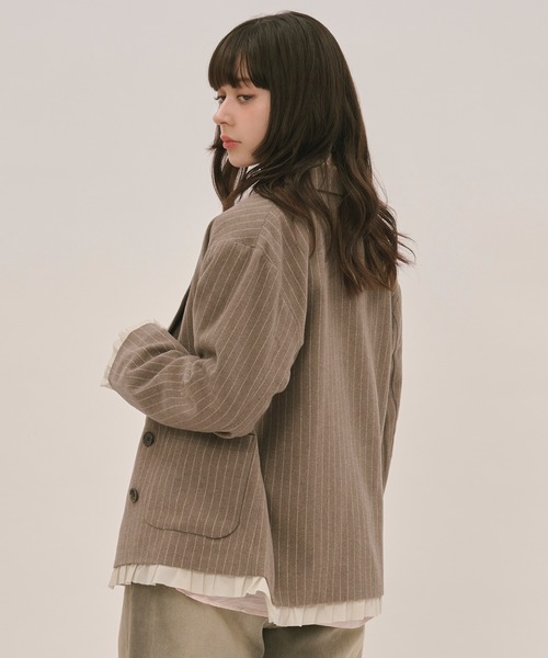 セール】frill layered design jacket / フリルレイヤードデザイン