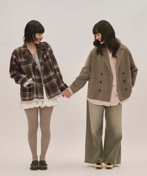frill layered design jacket / フリルレイヤードデザイン