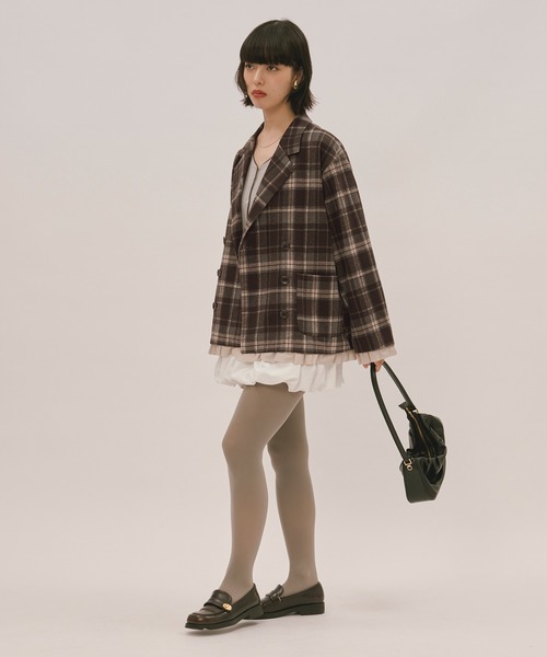 frill layered design jacket / フリルレイヤードデザイン