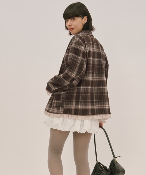 frill layered design jacket / フリルレイヤードデザイン